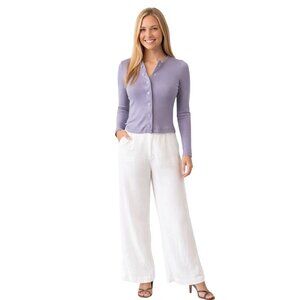 2/$30 NWT Outdoor Voices XS Earl Grey Rib Cropped Cardigan